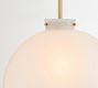 Anderson Opaline Globe Pendant (12"-15")