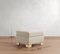 Buchanan Modern Square Arm Ottoman (27")