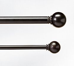 Open Box: Standard Ball Finial (1.25" Diam), Set of 2 - Antique Bronze