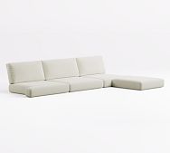 Huntington Slope Arm 4-Piece Ottoman Sectional Cushion Covers thumbnail 2