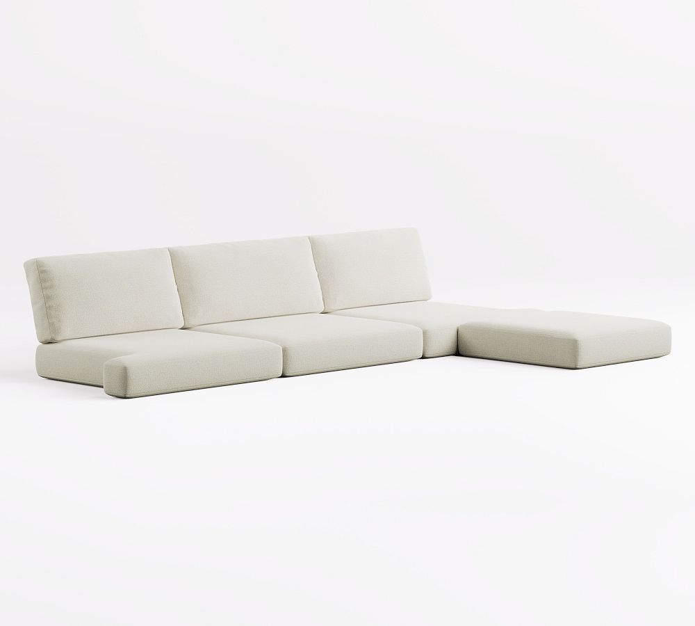Huntington Slope Arm 4-Piece Ottoman Sectional Cushion Covers thumbnail 3