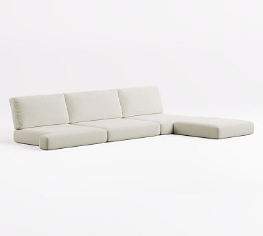 Huntington Slope Arm 4-Piece Ottoman Sectional Cushion Covers thumbnail 5
