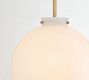 Anderson Opaline Globe Pendant (12"-15")