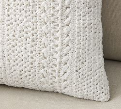 Braided Raffia Pillow Cover