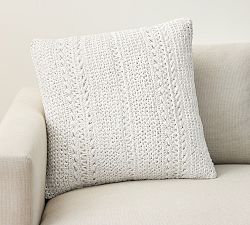 Braided Raffia Pillow Cover