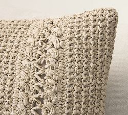 Braided Raffia Pillow Cover