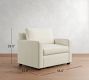 Cameron Modern Square Arm Chair and a Half