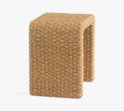 Capitola Rectangular Woven Side Table (22")