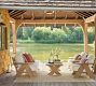 Modern Farmhouse Rectangular Outdoor Coffee Table (56")