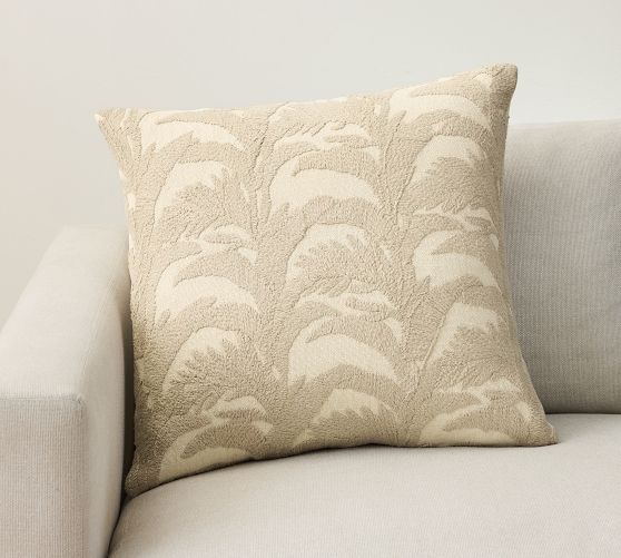 Embroidered Bird of Paradise Pillow Cover