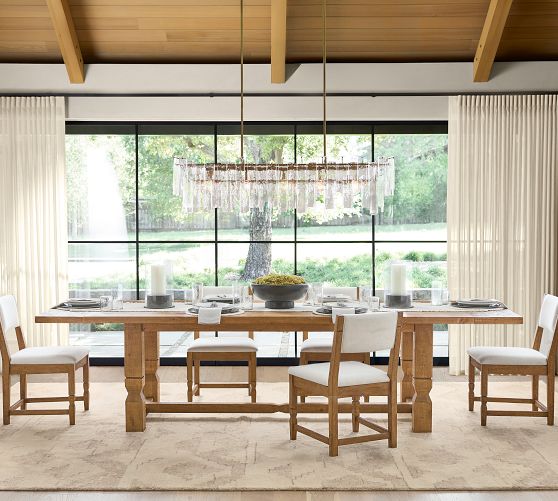 Helena Extendable Dining Table (96"-120") by Pottery Barn
