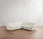PB Comfort Roll Arm 3-Piece L-Shaped Wedge Sleeper Sectional (121")