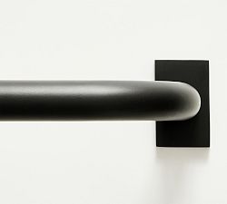 Open Box: Hidden Connection Room-Darkening Curtain Rod (60"-108", 1.25" Diam.) - Antique Bronze