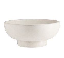 Open Box: Orion Handcrafted Terracotta Bowl, Large - White
