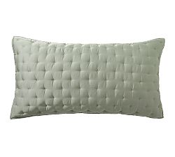 Open Box: TENCEL™ Tufted Quilted Sham, King, Set of 2 - Eucalyptus