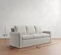 Cameron Modern Roll Arm Slipcovered Sofa  (63"&ndash;98")
