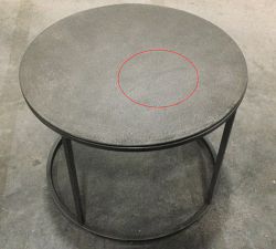Open Box: Duke Round Metal Nesting Coffee Tables, Small - Bronze
