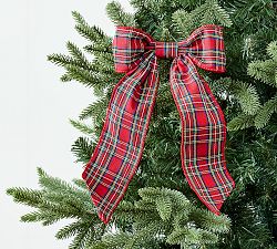 Plaid Bow Clip