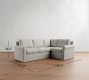 Cameron Modern Roll Arm Slipcovered 3-Piece Sectional (100")