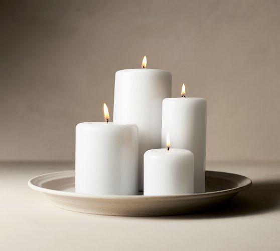 Modern Curved Pillar Candles
