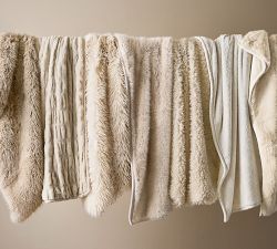 Sparkle Faux Fur Throw