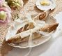 LoveShackFancy Neutral Floral Porcelain Serving Platter