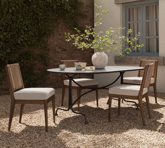 Bellere Aluminum Outdoor Dining Table (76") by Pottery Barn