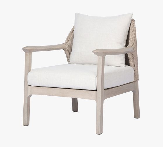Elea Teak Outdoor Lounge Chair by Pottery Barn
