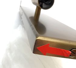 Open Box: Amalia Alabaster Fluted Sconce (15") - Alabaster &amp; Tumbled Brass