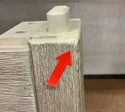 Open Box: Aptos Square Outdoor Side Table (23") - Sandwash