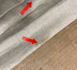 Open Box: Belgian Flax Linen Roman Blackout Shade (44"W x 64"L) - Dark Flax