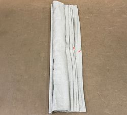 Open Box: Belgian Flax Linen Roman Blackout Shade (44"W x 64"L) - Dark Flax