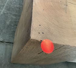 Open Box: Fia Square Coffee Table (55") - Rustic Wormwood Oak