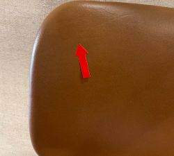 Open Box: Maison Leather Counter Stool (24") - Statesville Caramel, Antique Bronze Legs