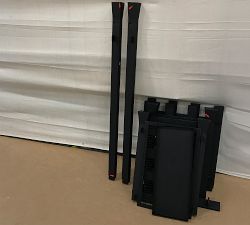 Open Box: Malibu Metal Outdoor Pool Storage All-In-One Organizer - Black