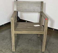 Open Box: Rockport Outdoor Dining Armchair Frame - Faux Wood Gray
