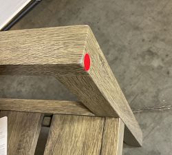 Open Box: Rockport Outdoor Dining Armchair Frame - Faux Wood Gray