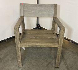 Open Box: Rockport Outdoor Dining Side Chair Frame - Faux Wood Gray