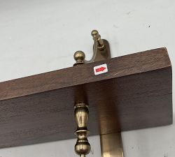 Open Box: Summerville Two-Tiered Shelf (30") - Tuscan Brown, Antique Bronze