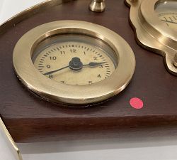 Open Box: Boat Dashboard Clock - Brass