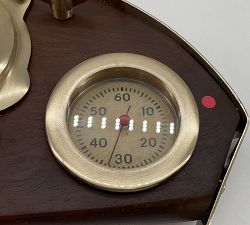 Open Box: Boat Dashboard Clock - Brass