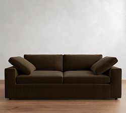 Open Box: Dream Square Arm Sofa (88"), 2X2 - Performance Casual Chenille Espresso