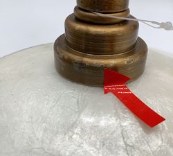 Open Box: Isabel Capiz Round Pendant (13") - Natural