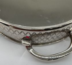 Open Box: Monique Lhuillier Trelliage Bar Tray (18.5"W x 11"D x 2.25"H) - Silver