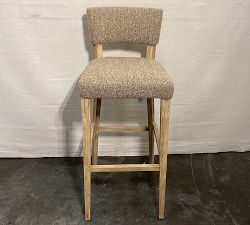 Open Box: Payson Bar Stool (32") - Performance Micro Boucle Mocha, Black