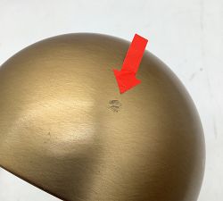 Open Box: Sherman Metal Articulating Dome Task Floor Lamp (49") - Vintage Brass