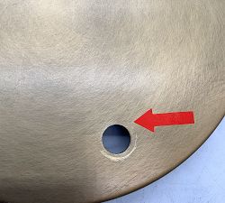 Open Box: Sherman Metal Articulating Dome Task Floor Lamp (49") - Vintage Brass