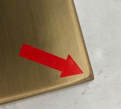 Open Box: Sherman Petite Metal Task Floor Lamp (45") - Vintage Brass