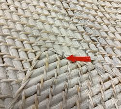 Open Box: Tava Handwoven Basket, Large Lidded ( 21.75"W x 12"H) - Whitewash