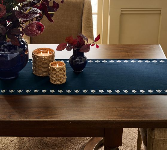 Kravet Floral Embroidered Runner